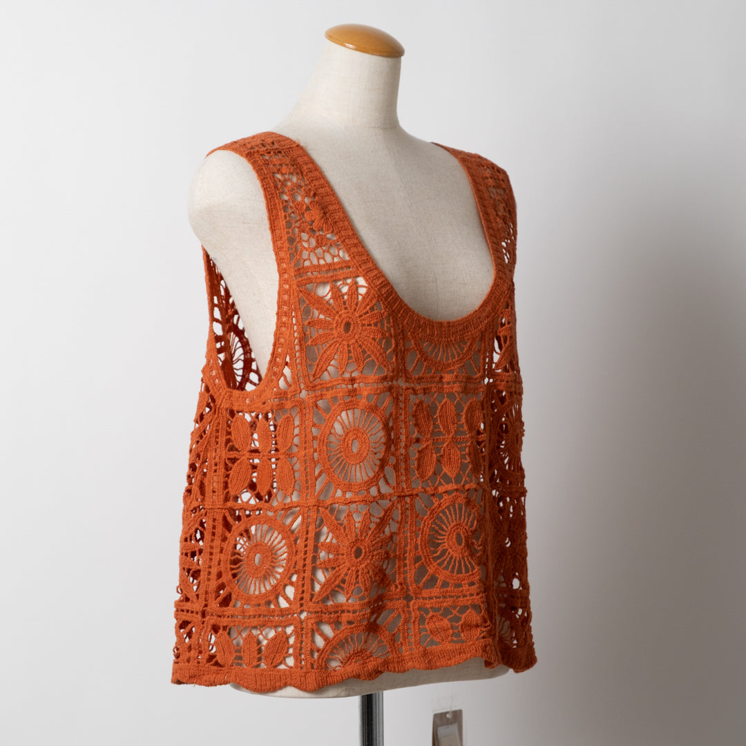 クロシェスクエアベスト (10060178980996)