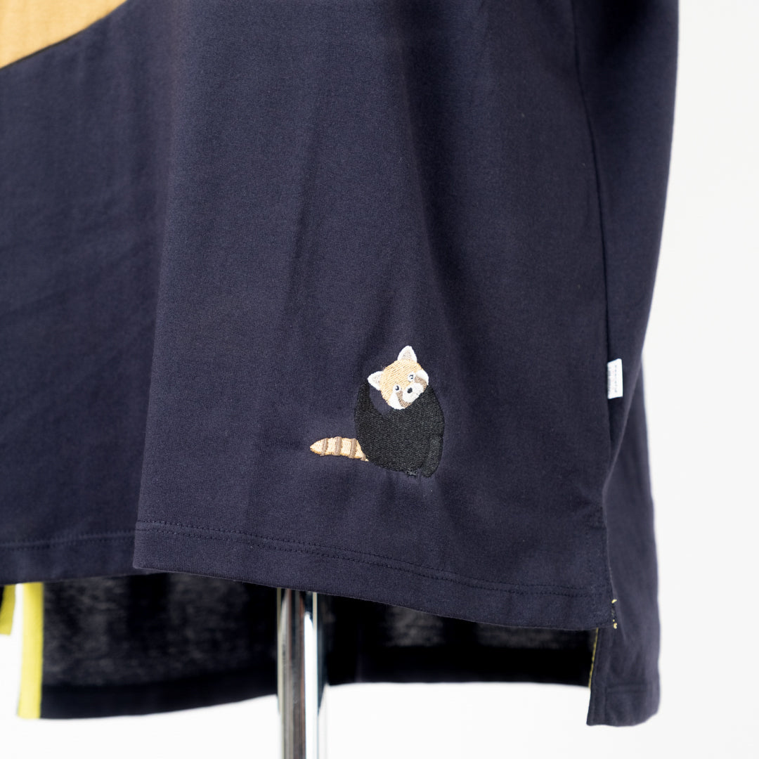 気ままなレッサーパンダ配色Tシャツ (10060285870212)