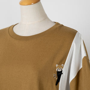 気ままなレッサーパンダ配色Tシャツ (10060285870212)