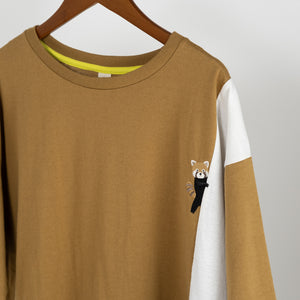 気ままなレッサーパンダ配色Tシャツ (10060285870212)