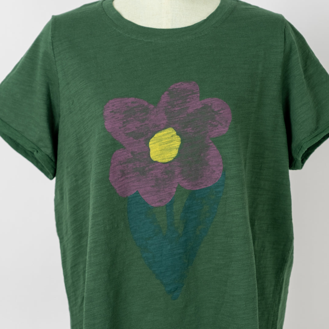 デイジープリントTシャツ (10068197277828)