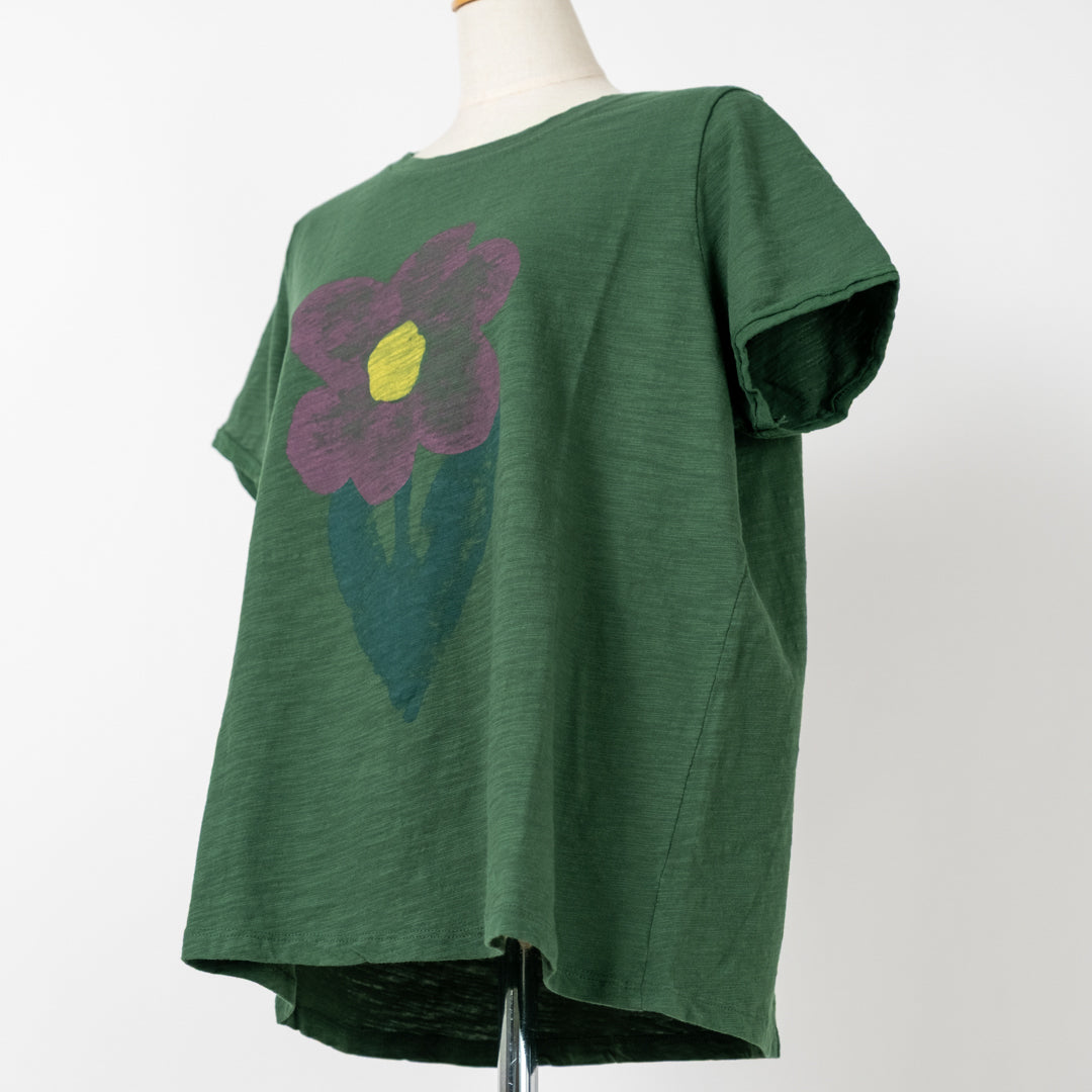 デイジープリントTシャツ (10068197277828)