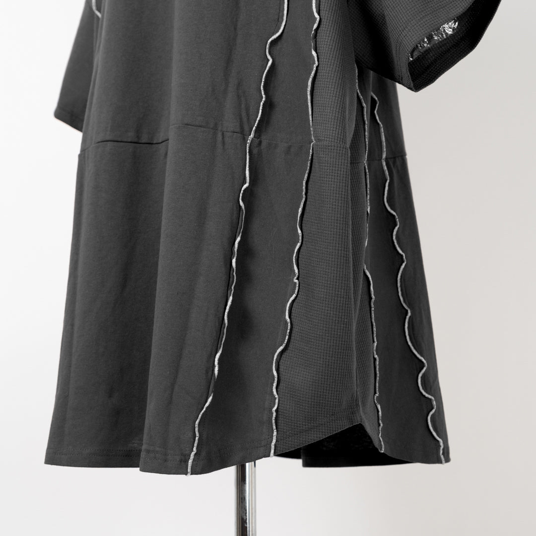 リメイク風ワッフルメローTシャツ (10068261994628)