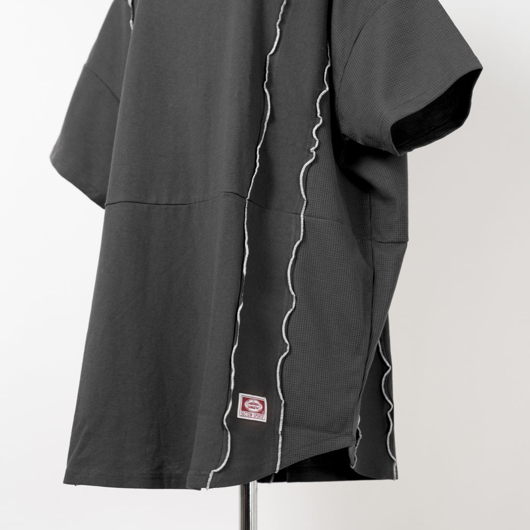 リメイク風ワッフルメローTシャツ (10068261994628)