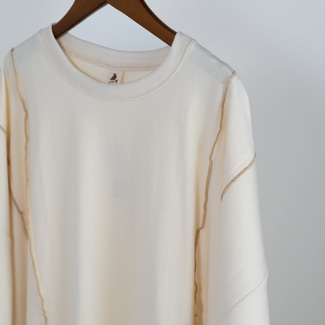 リメイク風ワッフルメローTシャツ (10068261994628)