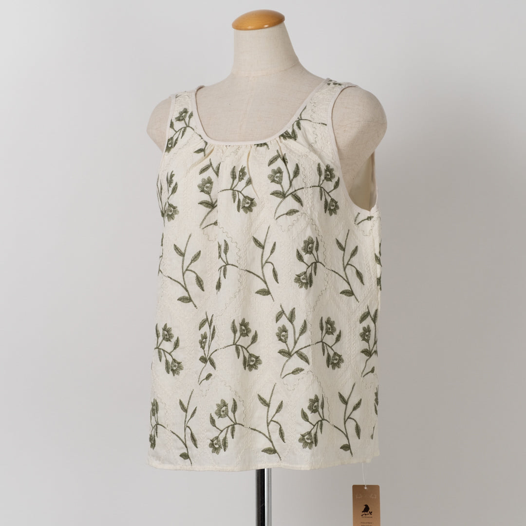 花柄エンブロイダリーブラウス (10069113307268)