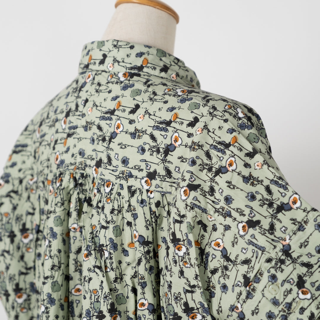 レーヨンプリントシャツ (10069111570564)