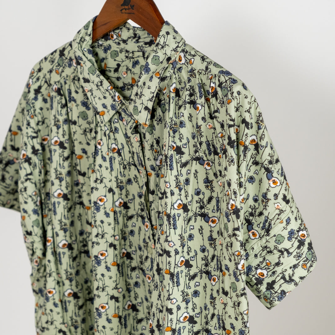 レーヨンプリントシャツ (10069111570564)