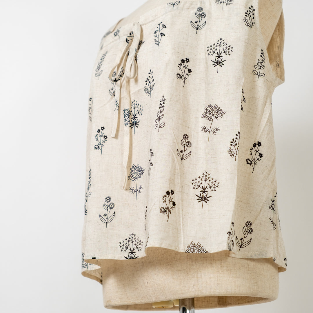 手書き風リネンブレンドノースリーブ (10083180707972)