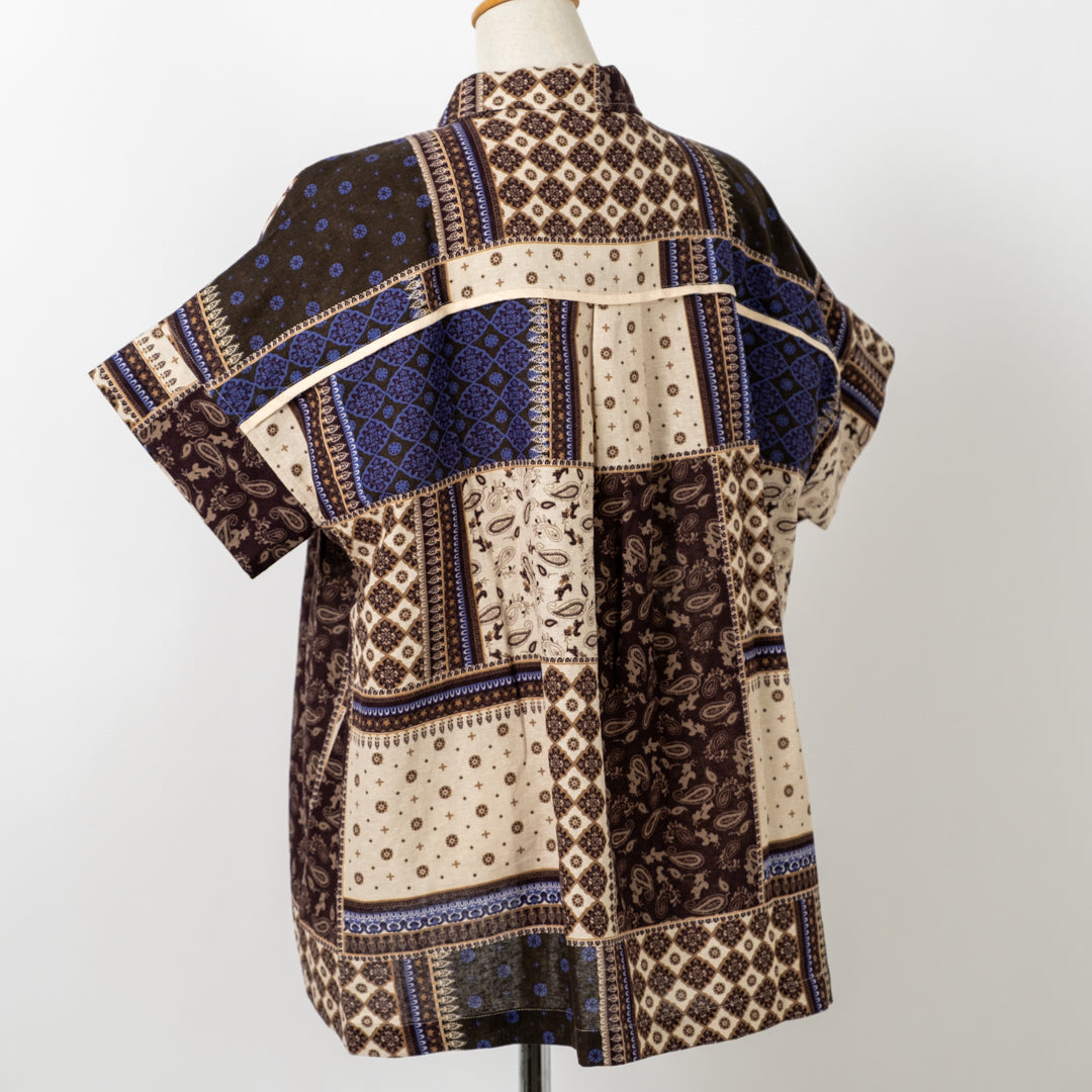 バンダナ柄ブラウス (10080875839620)