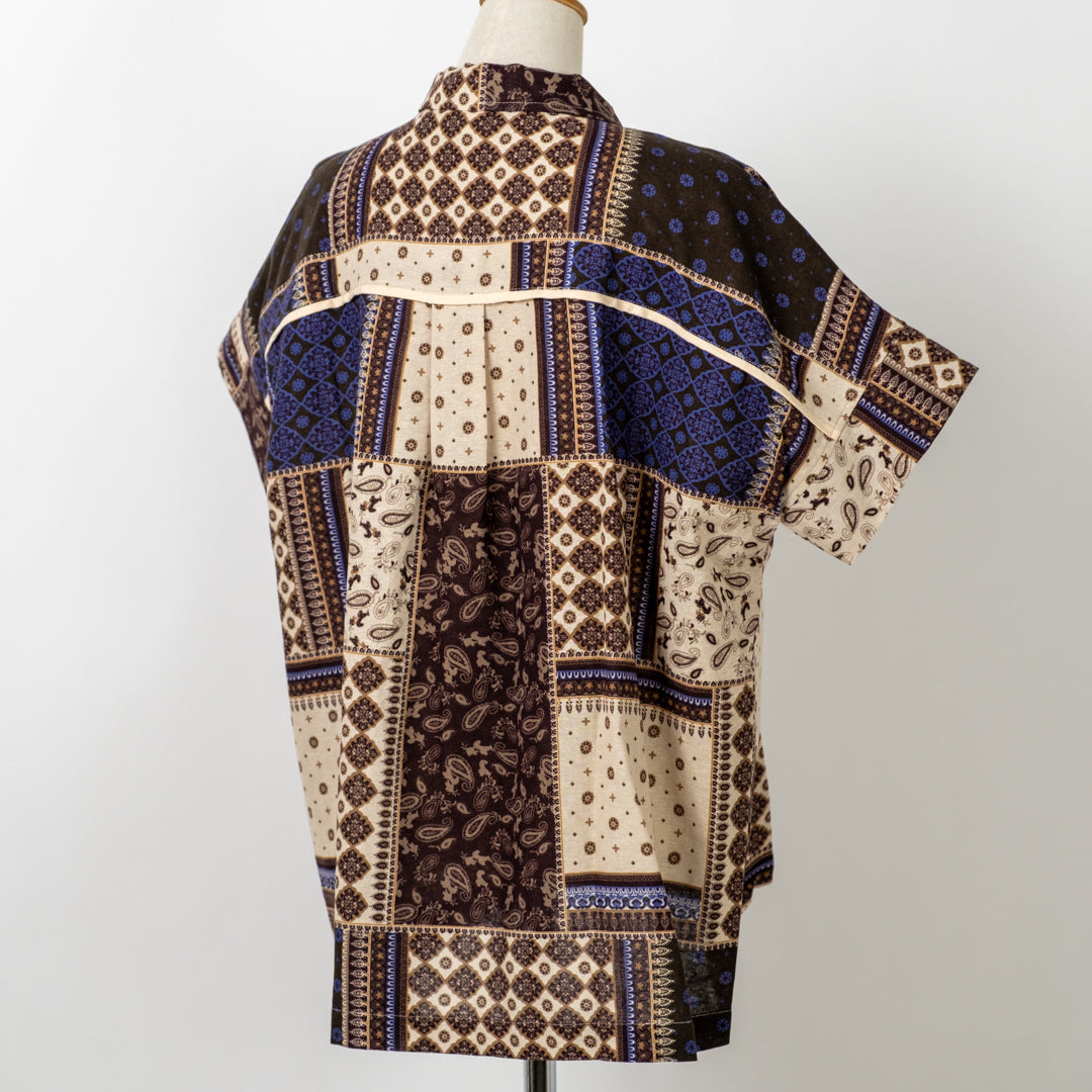 バンダナ柄ブラウス (10080875839620)