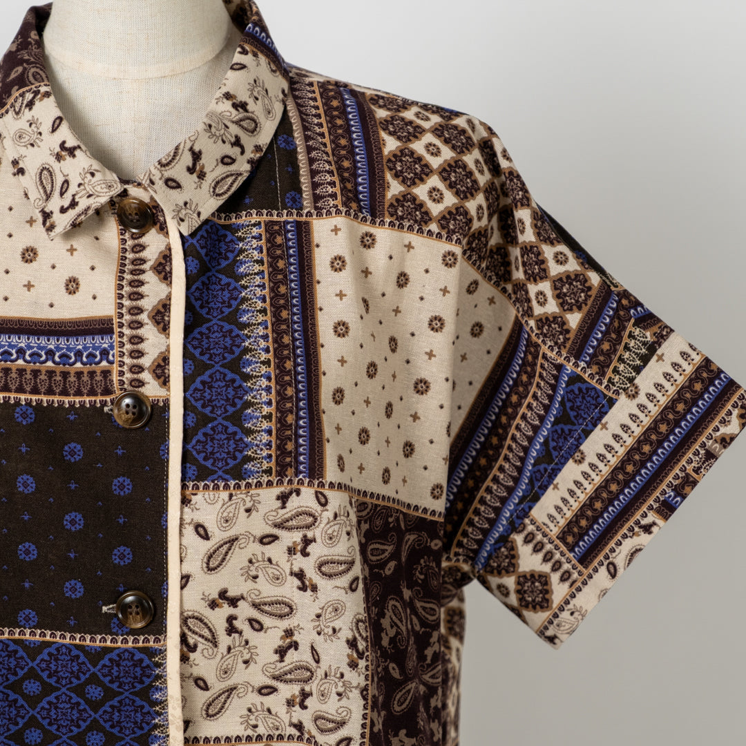 バンダナ柄ブラウス (10080875839620)