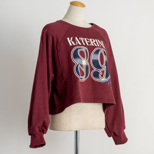 裏毛ナンバープルオーバー