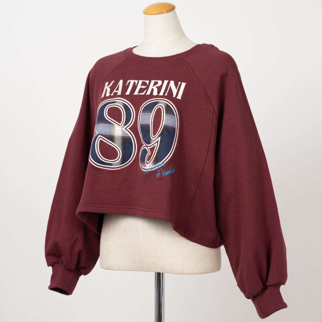 裏毛ナンバープルオーバー