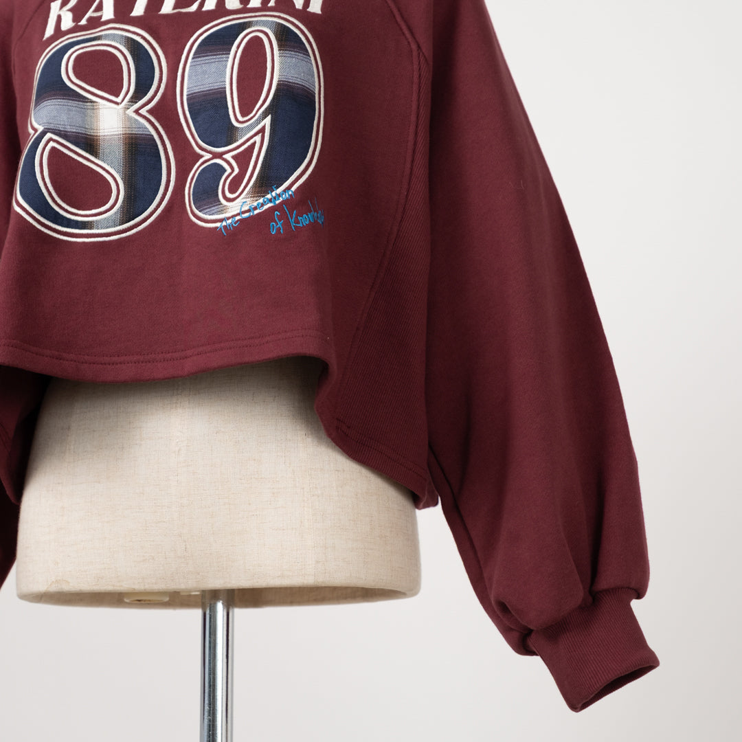 裏毛ナンバープルオーバー