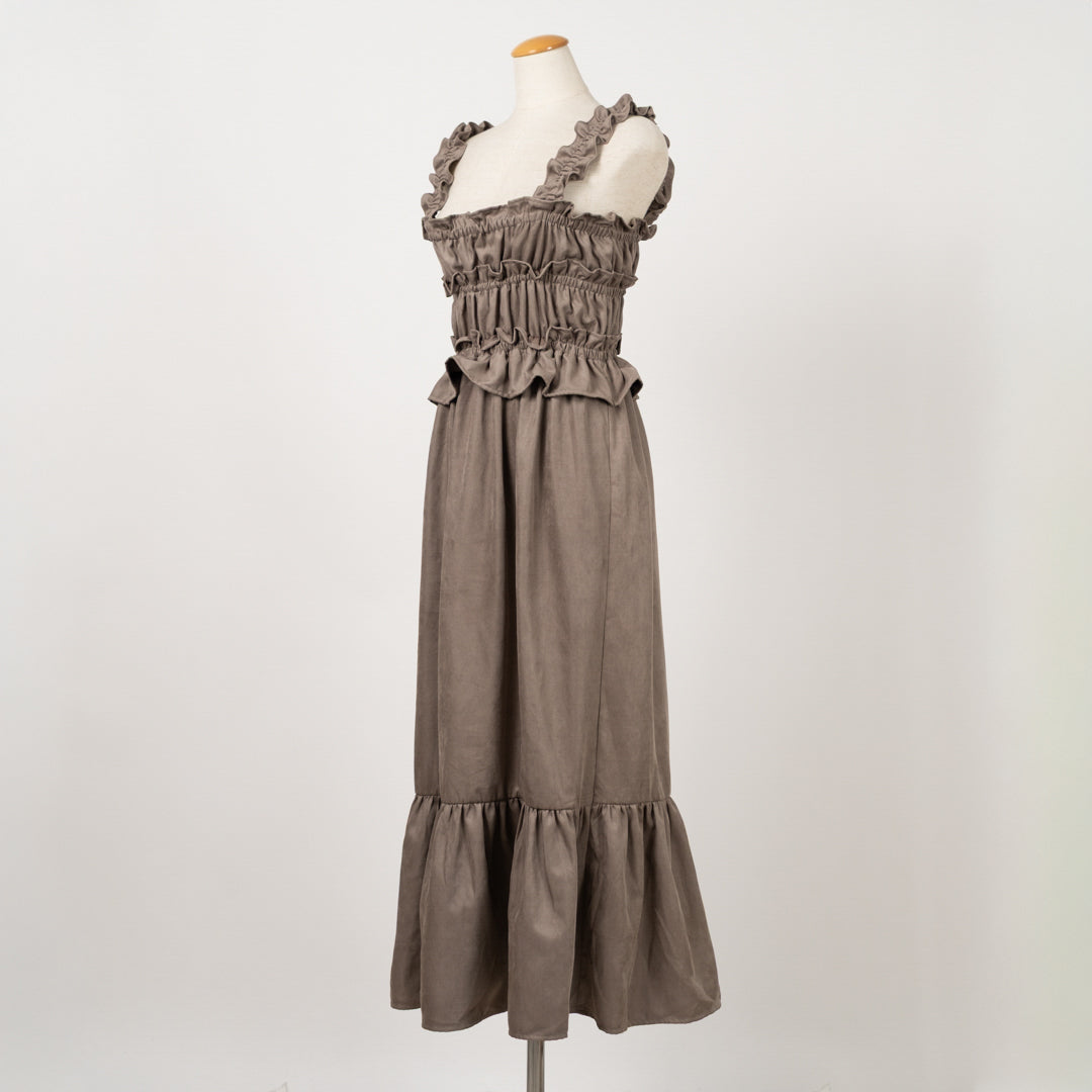 コールテンティアードキャミソールワンピース