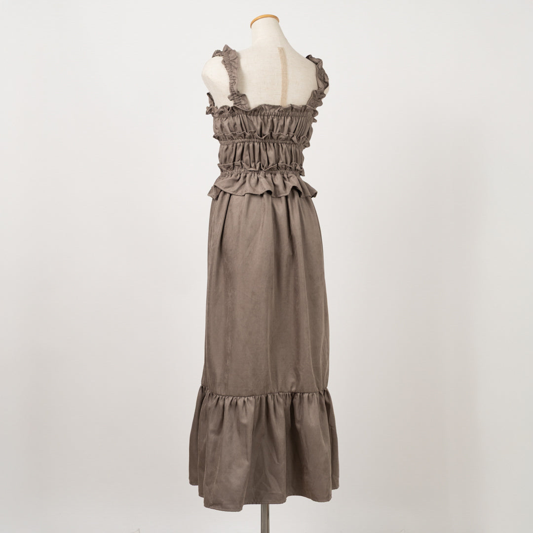 コールテンティアードキャミソールワンピース