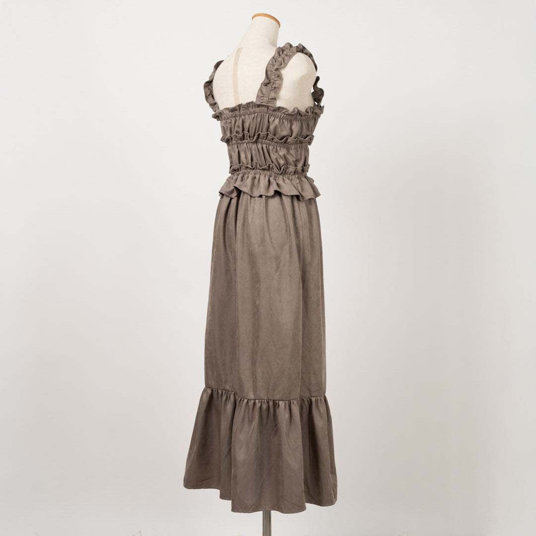 コールテンティアードキャミソールワンピース