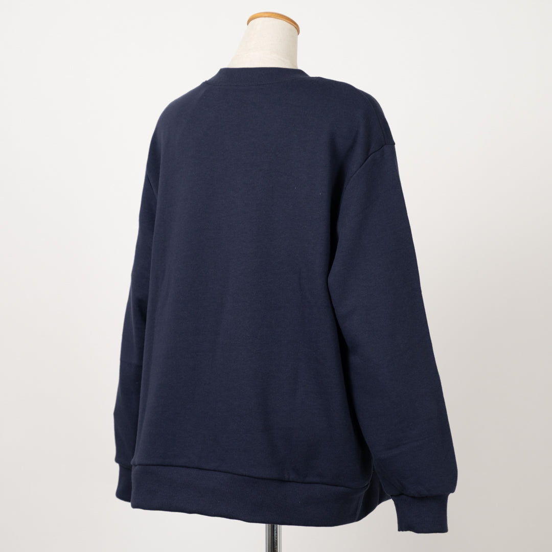 裏毛無垢な果実のプルオーバー