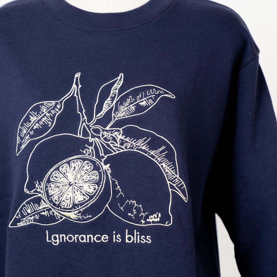 裏毛無垢な果実のプルオーバー