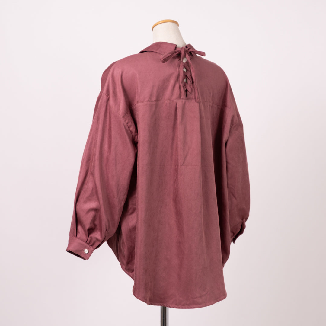 マイクロコールテン多ボタンタケノコシャツ