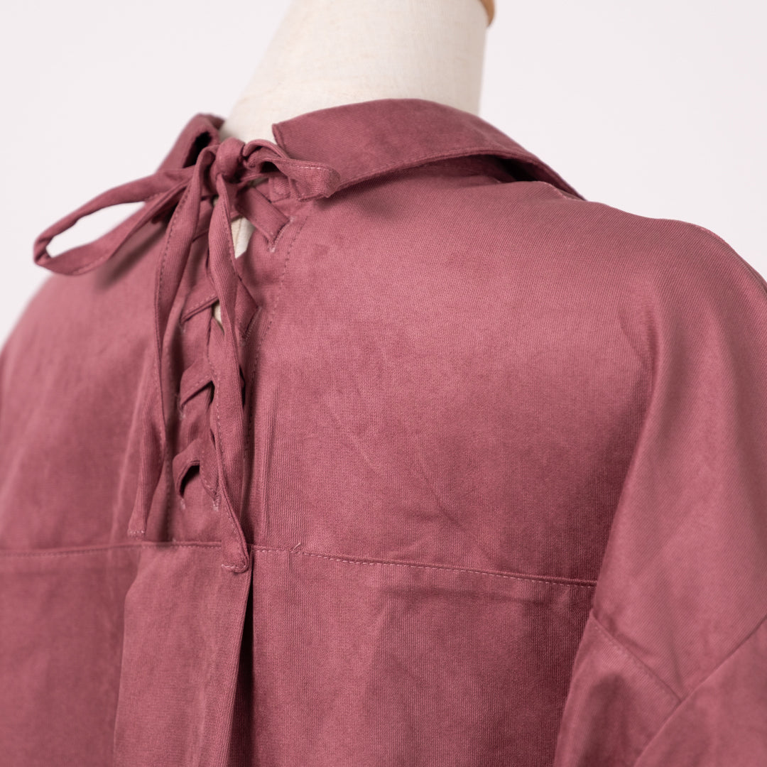 マイクロコールテン多ボタンタケノコシャツ