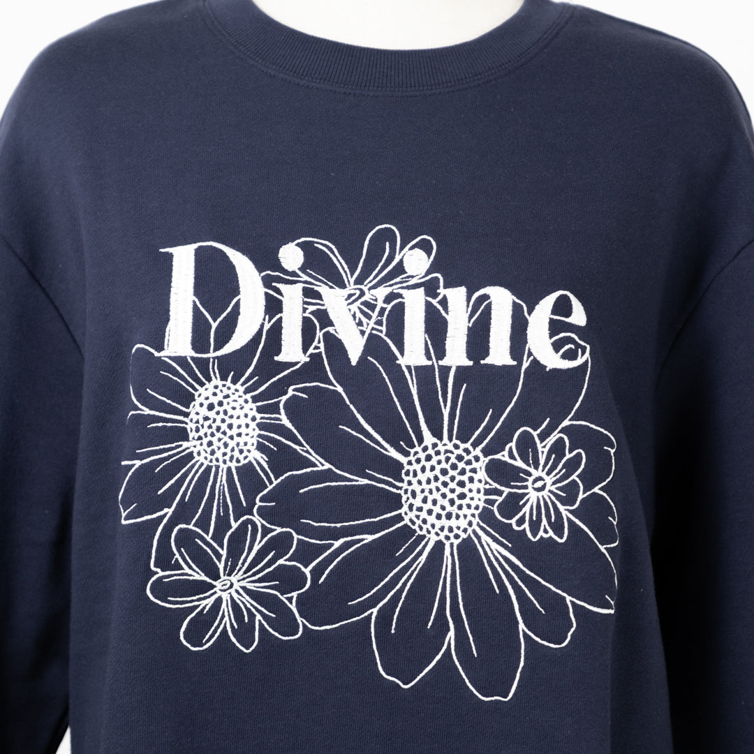 裏毛フラワープルオーバー