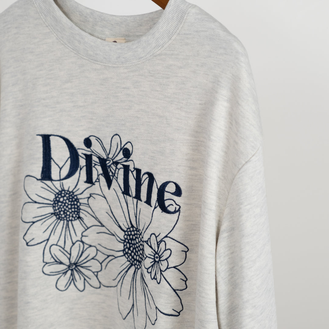 裏毛フラワープルオーバー