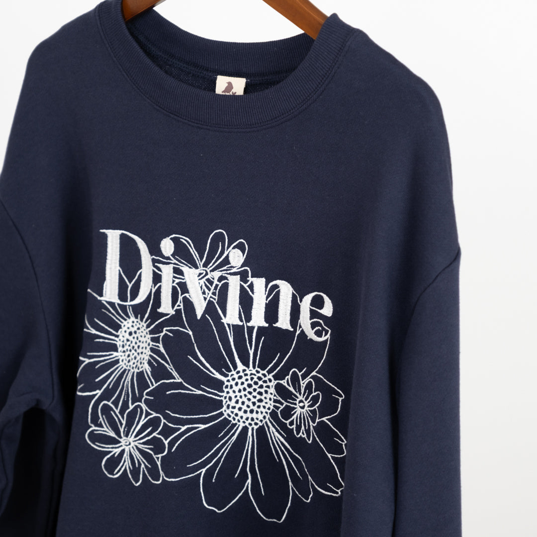 裏毛フラワープルオーバー