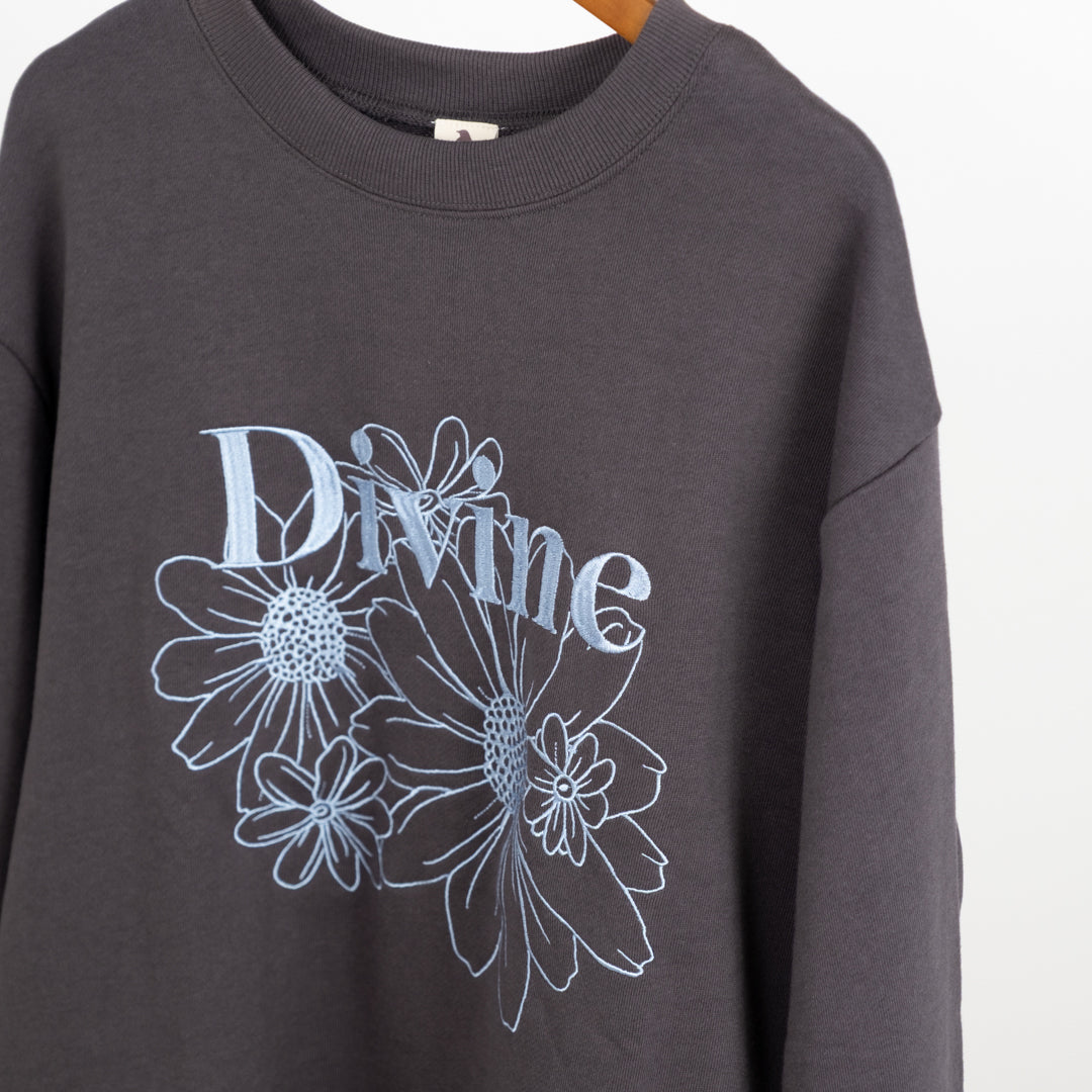 裏毛フラワープルオーバー