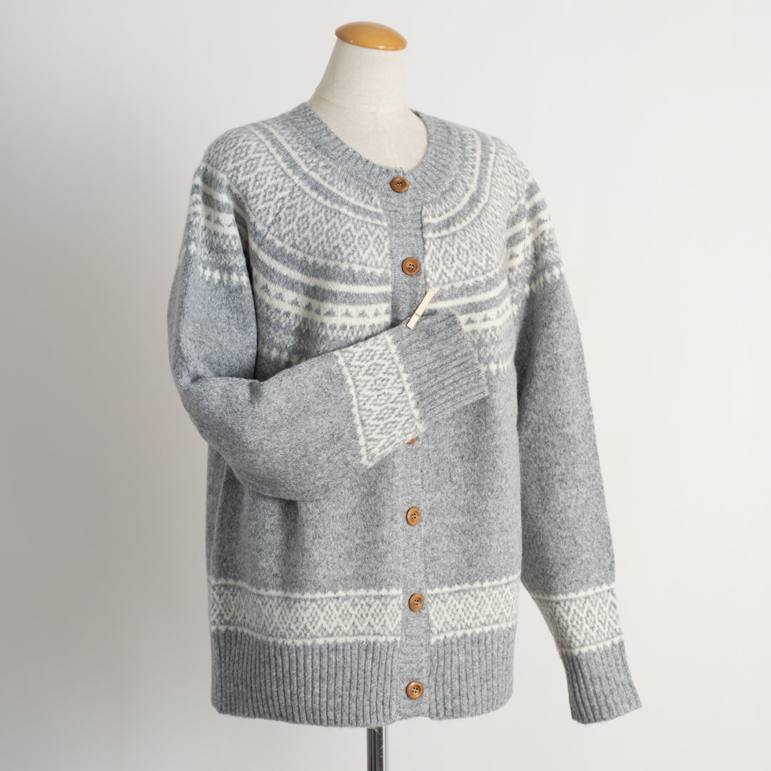 求心柄カーディガン