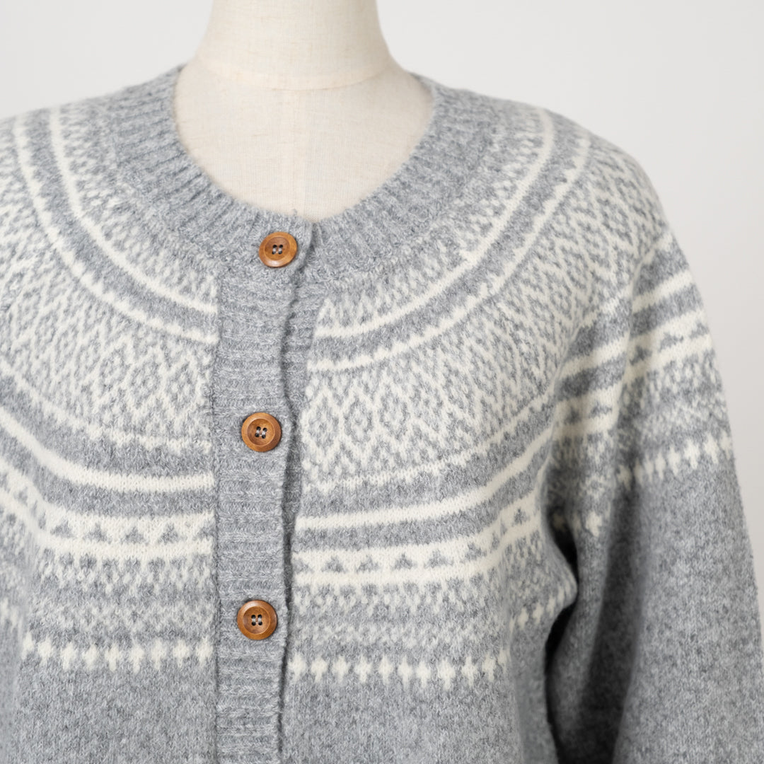 求心柄カーディガン