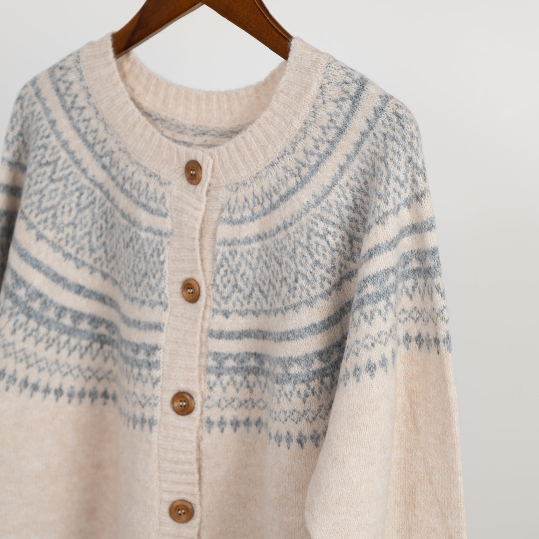 求心柄カーディガン