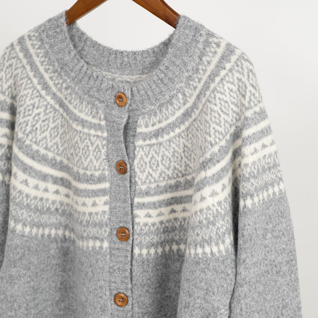 求心柄カーディガン