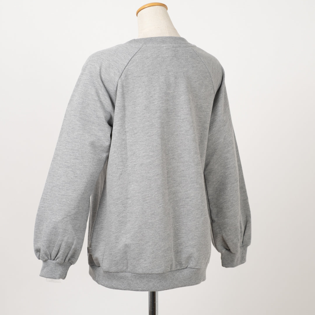 裏毛ロゴ刺しゅう＋猫プルオーバー