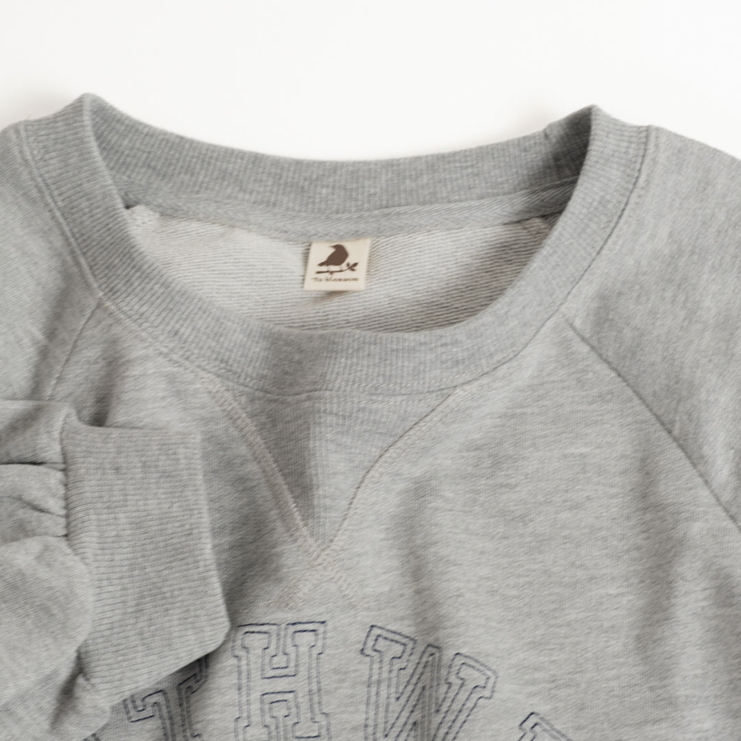 裏毛ロゴ刺しゅう＋猫プルオーバー