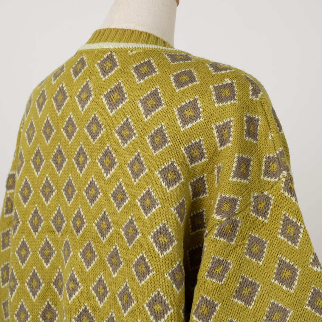 コモン柄ジャガードニット