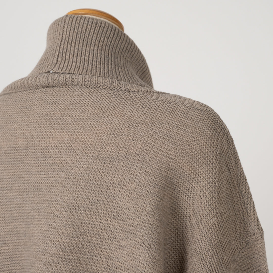 袖配色切替ニット