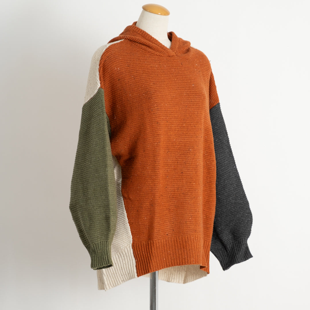 ネップニットパーカー