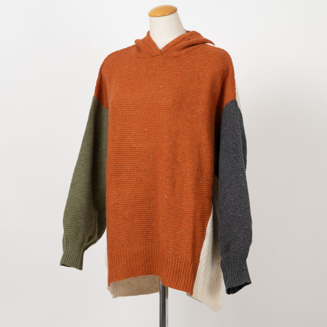 ネップニットパーカー