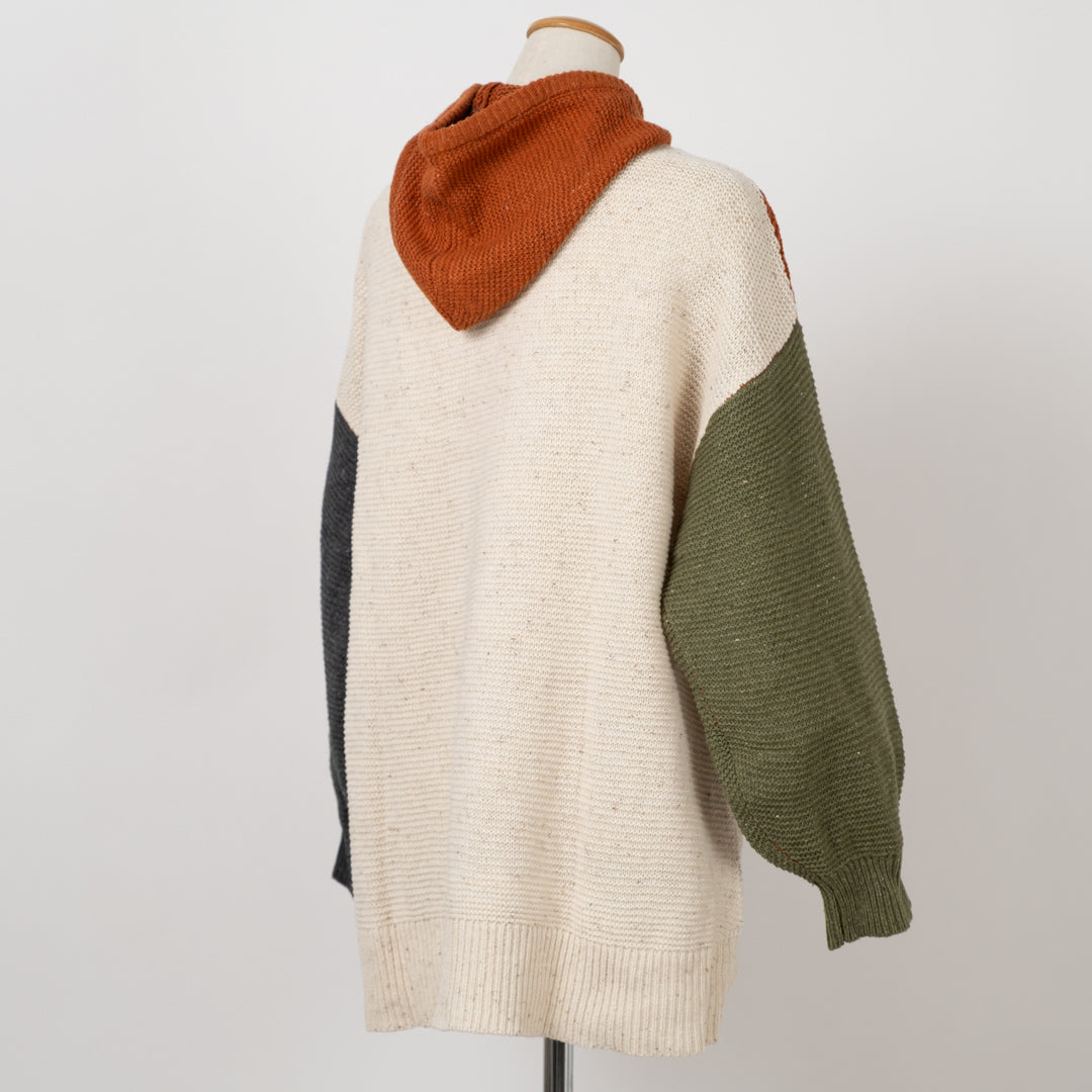 ネップニットパーカー