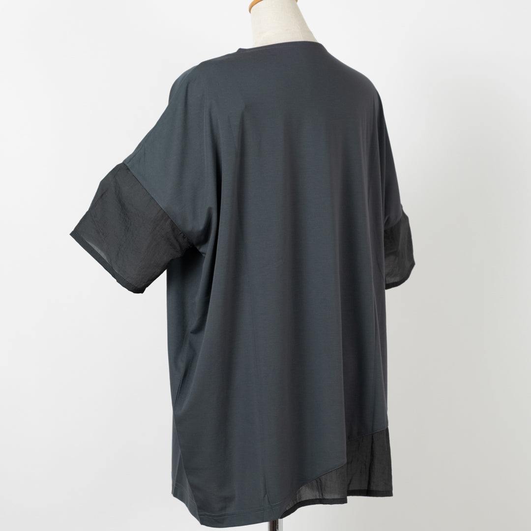 接触冷感異素材切替プルオーバー (10094706524292)