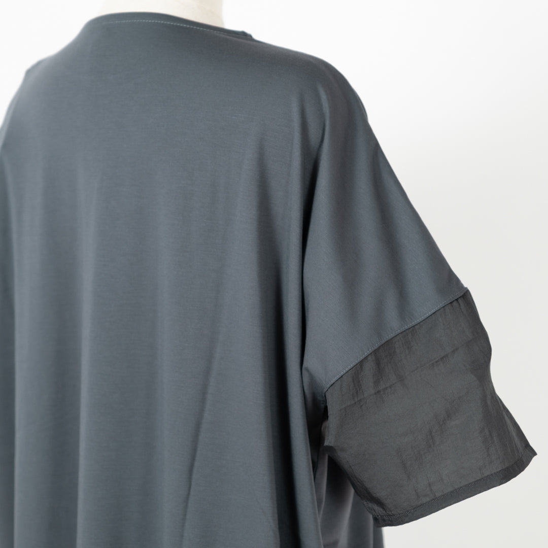 接触冷感異素材切替プルオーバー (10094706524292)