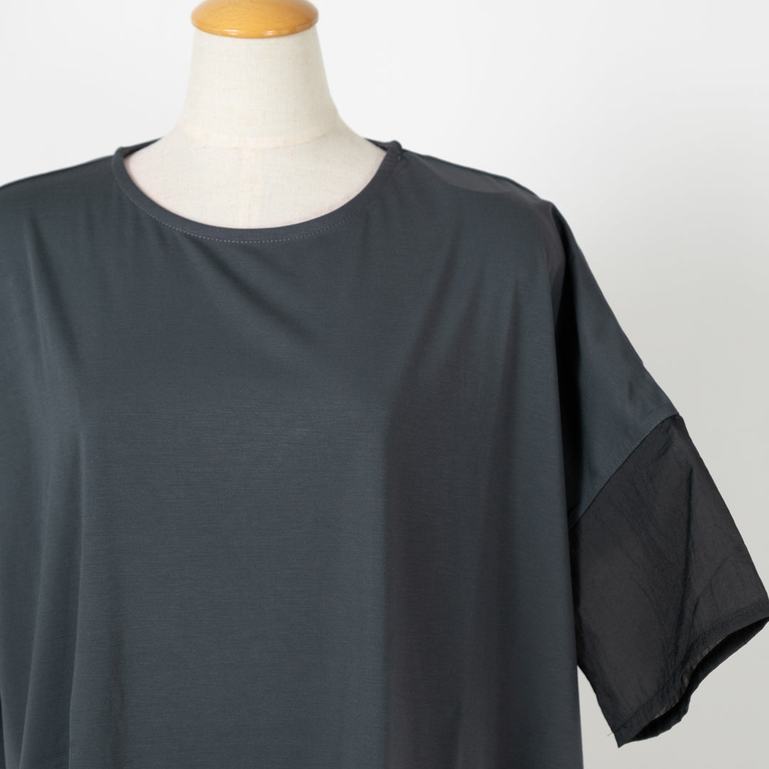 接触冷感異素材切替プルオーバー (10094706524292)