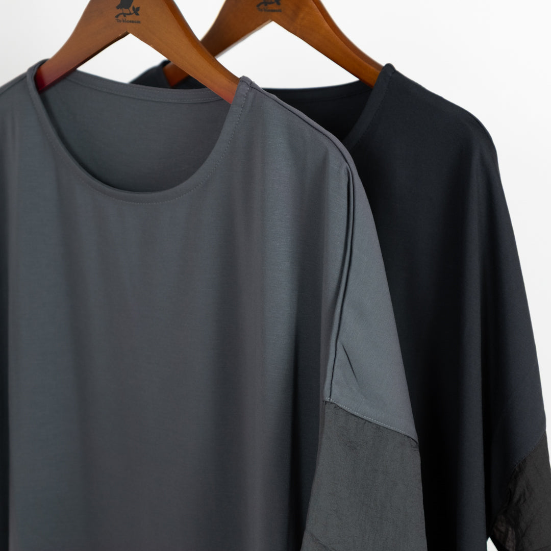 接触冷感異素材切替プルオーバー (10094706524292)