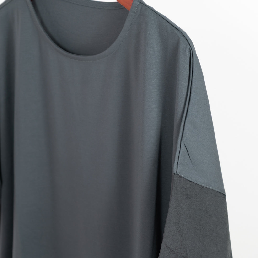 接触冷感異素材切替プルオーバー (10094706524292)