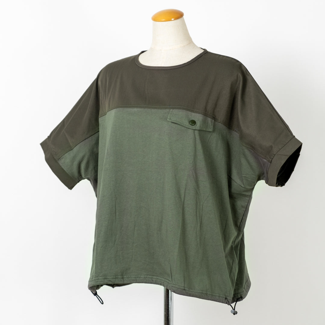 異素材切替バイカラープルオーバー (10094715961476)