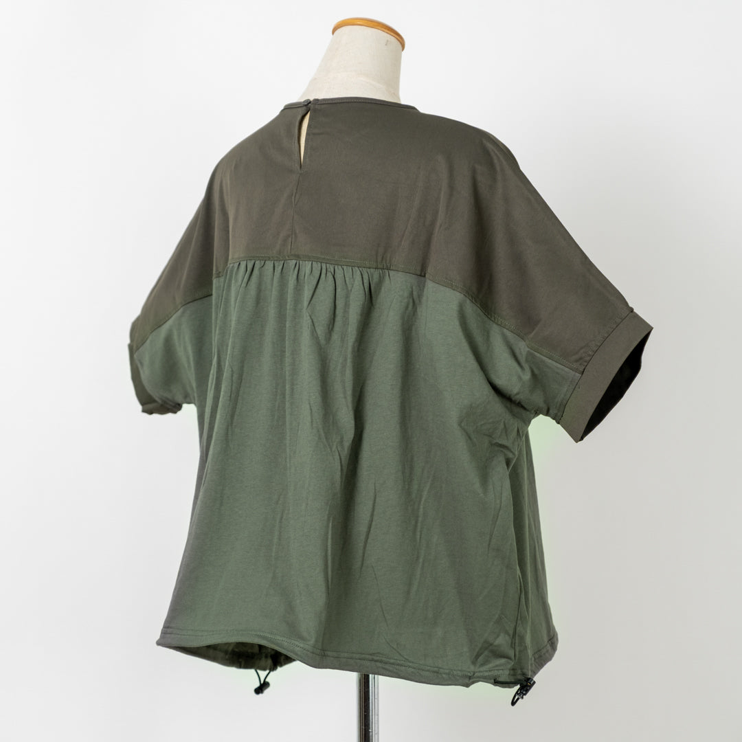 異素材切替バイカラープルオーバー (10094715961476)