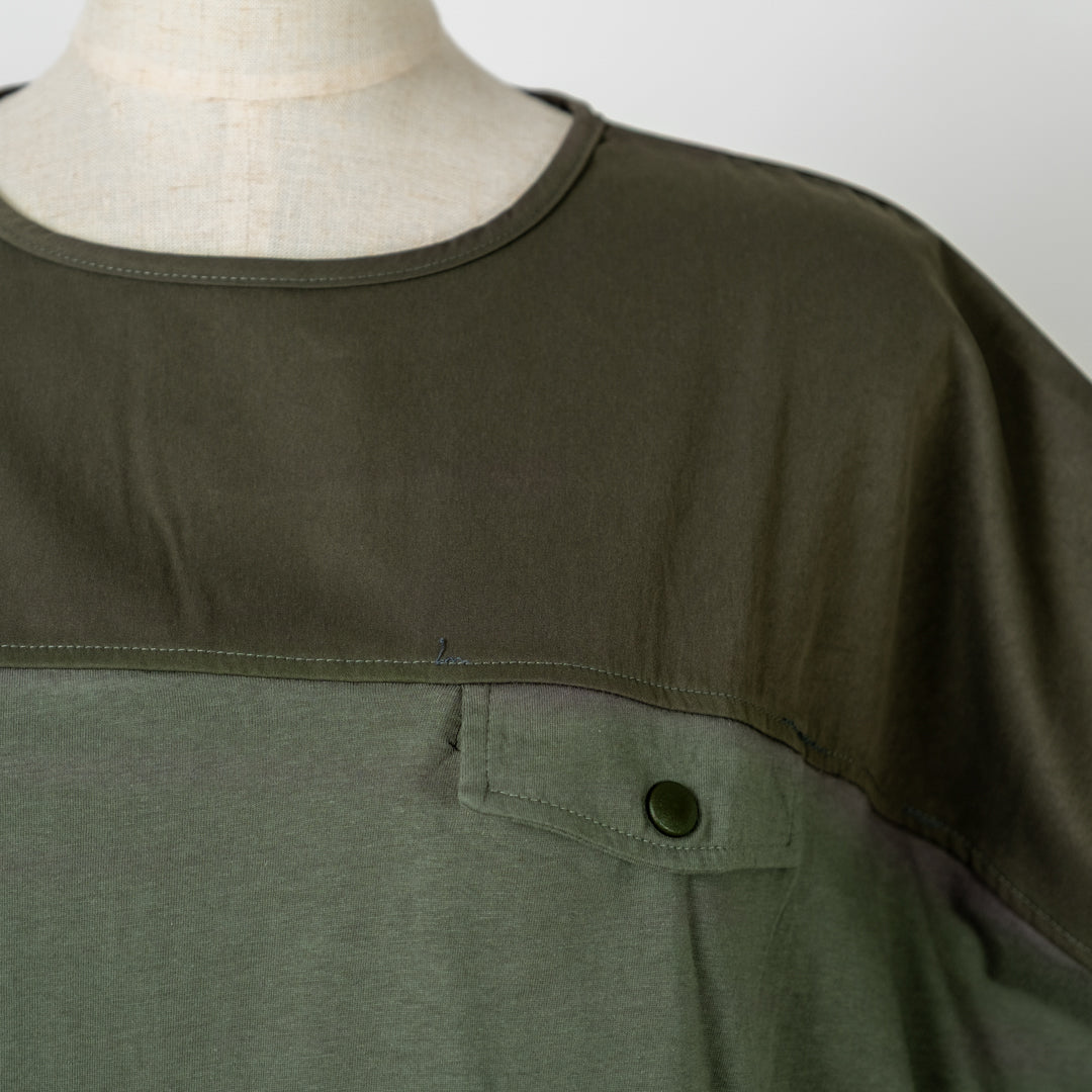 異素材切替バイカラープルオーバー (10094715961476)