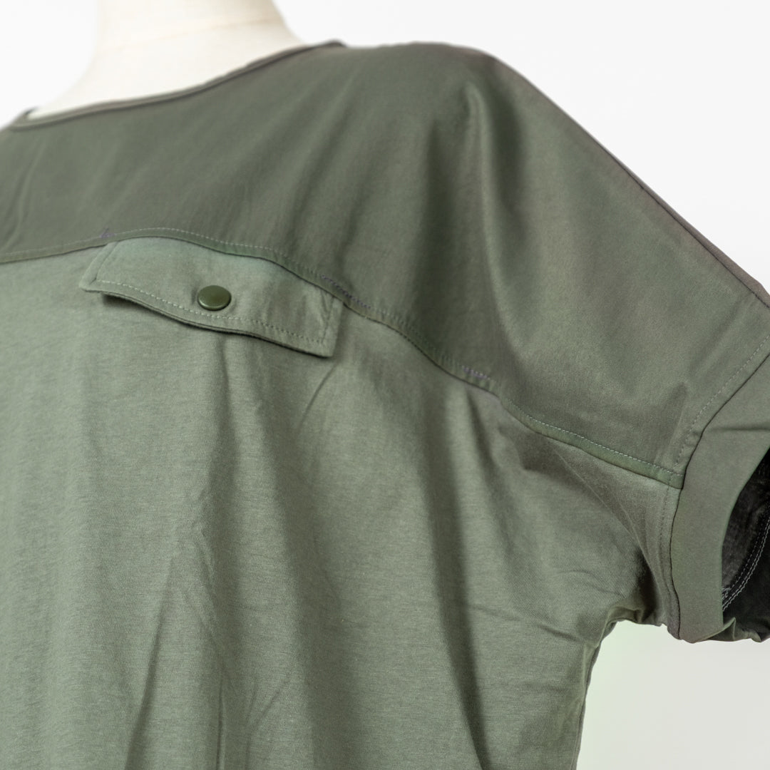 異素材切替バイカラープルオーバー (10094715961476)